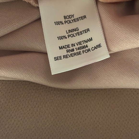 NWT Bobbie Bee Sleeveless Trapeze Dress Size 16 Blush Rose Cowl Neck Short Dress - Picture 4 of 12